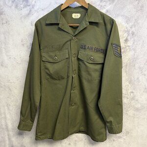 OG-507 US Air Force Military Shirt Mens 15.5x33 Vintage 70s 1978 Durable Press